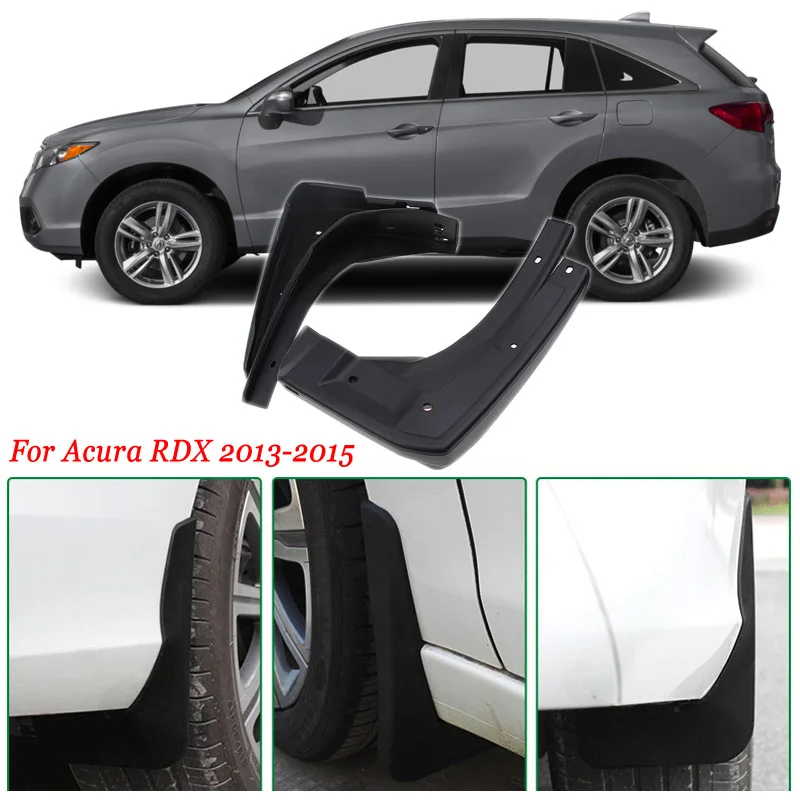 NEW 4pcs Front and Rear Splash Guards Mud Flaps for Acura RDX 2013 2014 2015