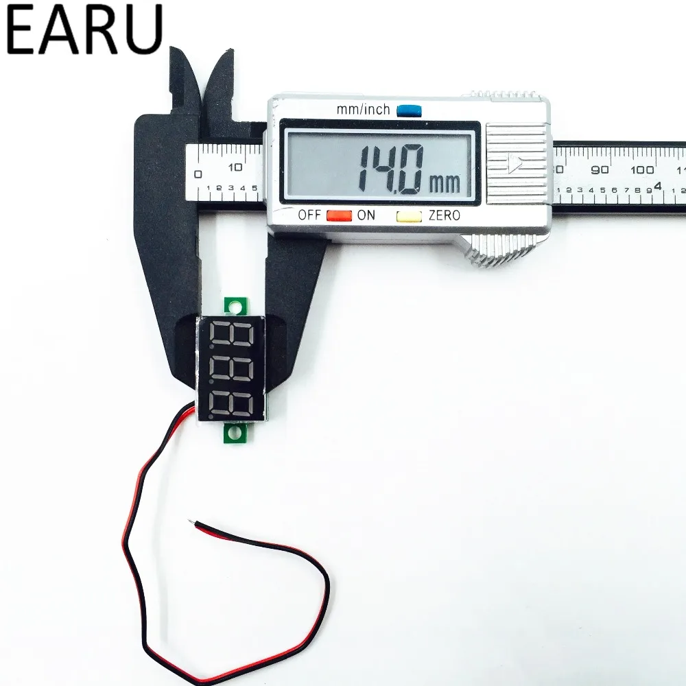 DIY красный синий цифровой светодиодный мини дисплей модуль DC2.5V-32V DC0-100V вольтметр тестер напряжения измерительный прибор с панелью для мотоцикла