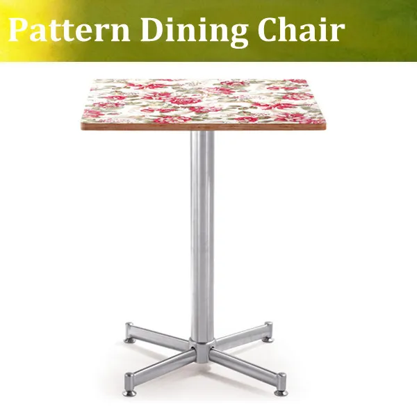 

U-BEST High quality stainless steel pattern dining table,pattern side table,modern side table
