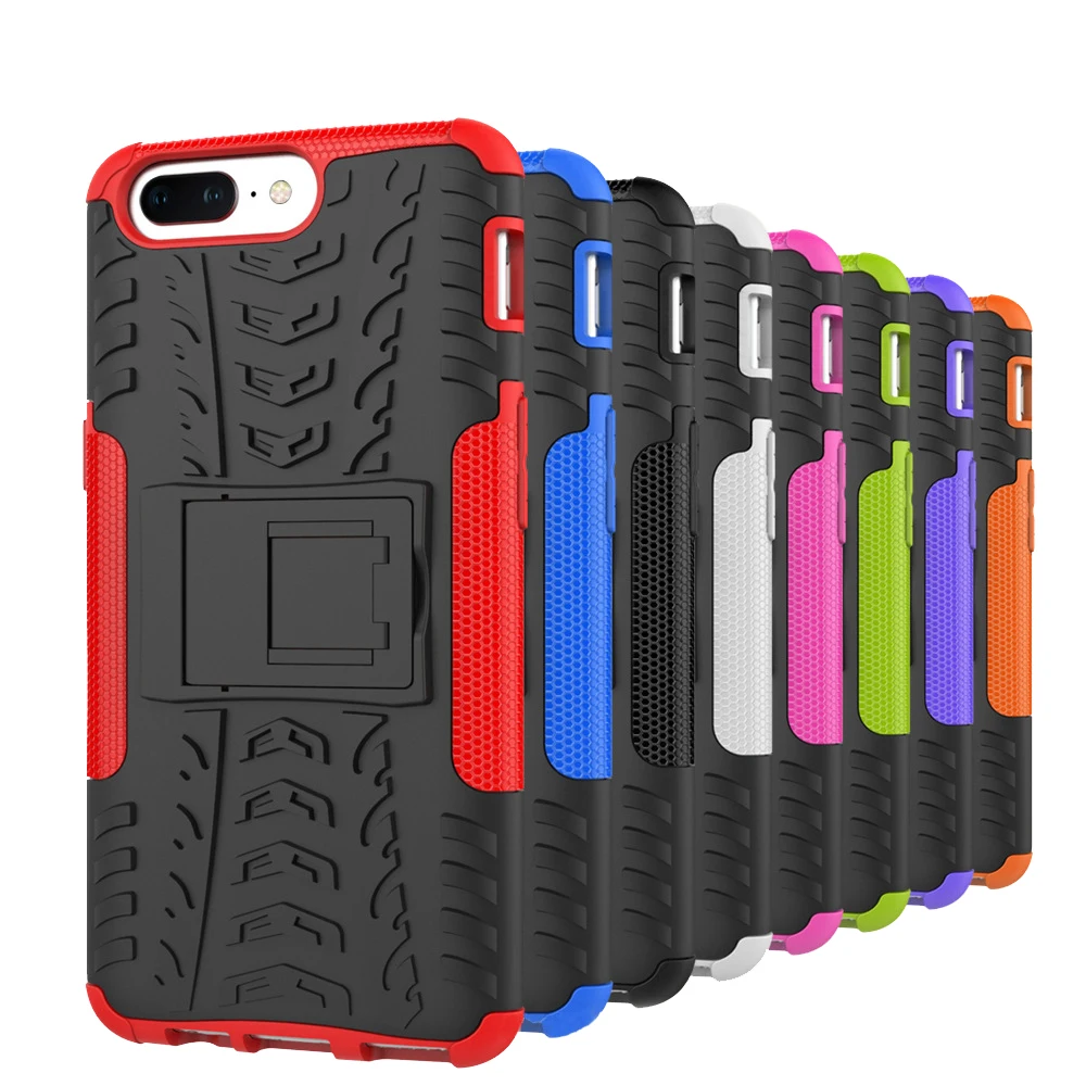OnePlus 5 Case Tire Tough Rugged Dual Hybrid Hard Stand Duty Armor Phone Case For One Plus Five A5000 TPU+PC Fundas Capa w Stand (3)