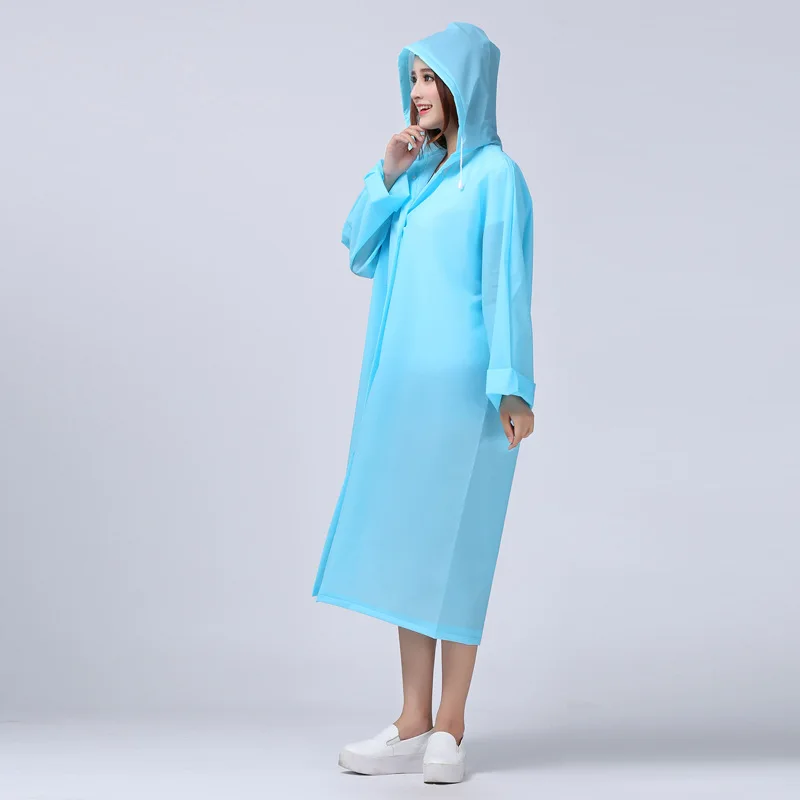 Корейская мода плащ открытый взрослый длинный участок мужчин и женщин Пешие прогулки шляпа прозрачное пончо одного размера плюс дождевик