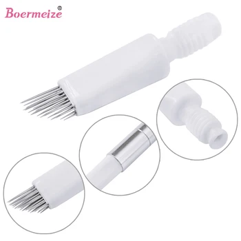 

Tattoo Oxygen Needles Kit 6 Rows 5Pcs Eyebrow Lip Eyeliner Permanent Makeup Microblading Tattoo Supply for Tattoo Manual Pen Ink