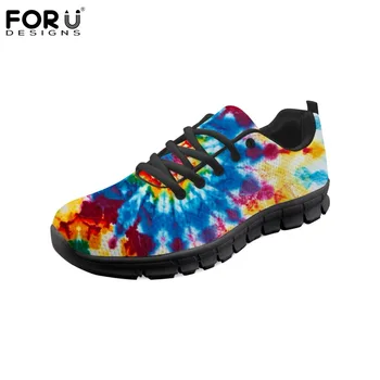 

FORUDESIGNS Fashion Mixed Printed Casual Women's Sneakers Flats Women Summer Comfortable Mesh Shoes Woman Flat Student Footwear
