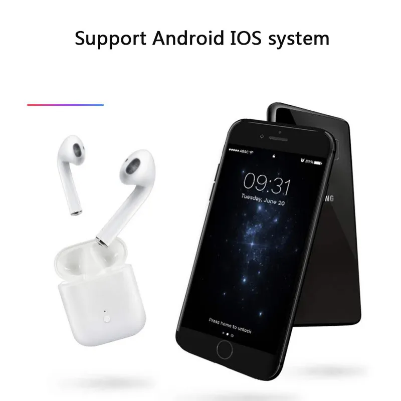 LK-TE9 tws Bluetooth Earphone 1:1 Airpods pop-up-window HIFI Sound wireless headphone pk i10 i11 i12 i20 i30 tws redmi airdots