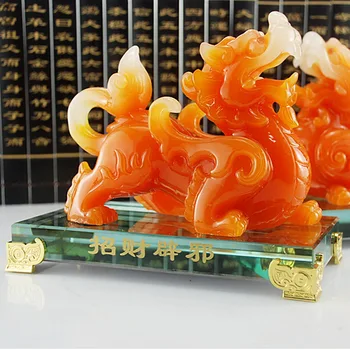 

Stand brave ornaments town house from evil spirits tuba one pair of opening gifts home decorations living room feng shui ornamen
