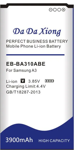 Da Xiong 3900mAh EB-BA310ABE аккумулятор для samsung Galaxy A310 A3 A3100 A310F Edition A5310