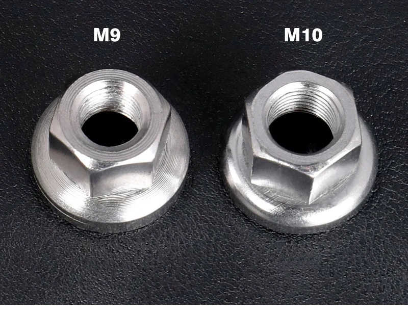 1pc Titanium Bicycle M9 M10 fixed gear nut