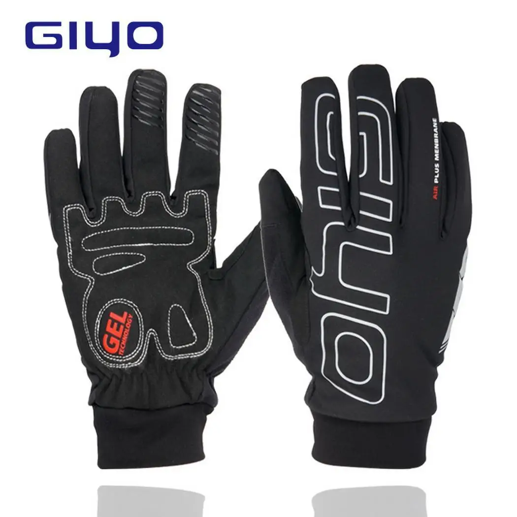 Outdoor Non-slip Windproof Warm Touchscreen Full-finger Cycling Gloves