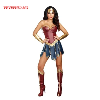 

2017 New Wonder Woman Cosplay costumes Adult Dawn Of Justice Superhero Costume for Halloween Fancy Dress Princess Diana cosplay