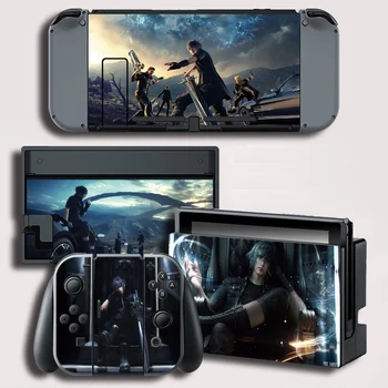 

Final Fantasy Vinyl Cover Decal Skin Sticker for Nintendo Switch NS Console + Controller + Stand Holder Film Color stickers