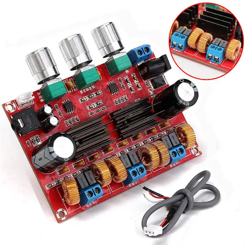 

TPA3116D2 50Wx2+100W 2.1 Channel Digital Subwoofer Power Amplifier Board 12~24V Amplifier Boards Modules