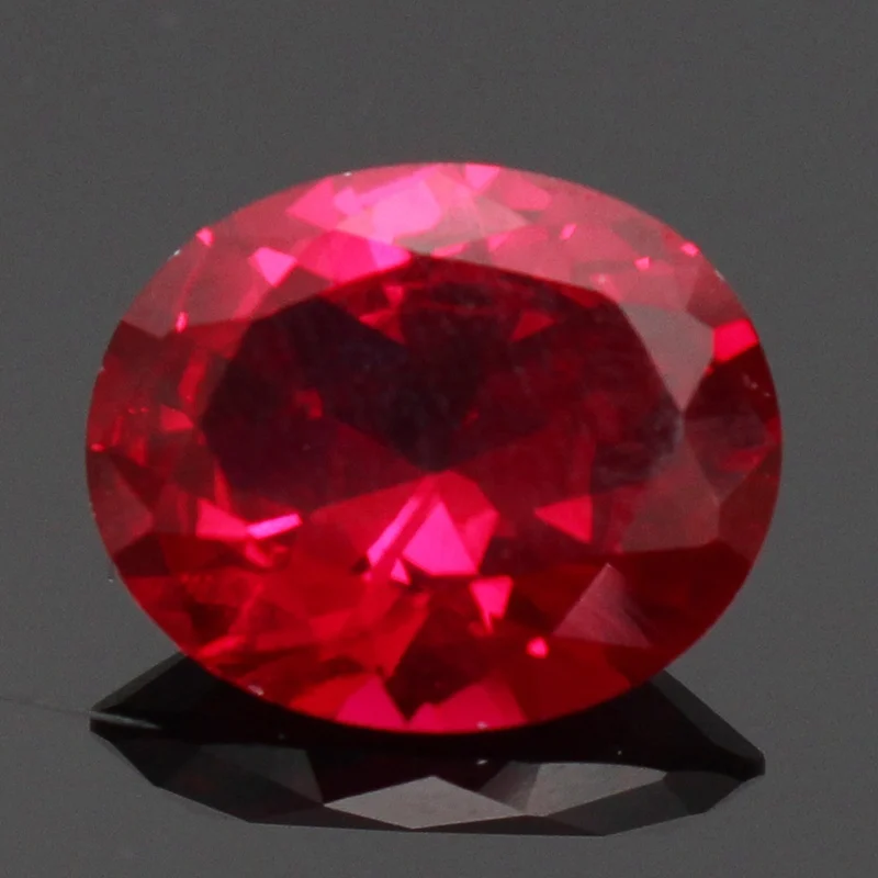 KiWarm 4.12CT гранатовый красный рубин 9x11 мм благородный Искусственный драгоценный