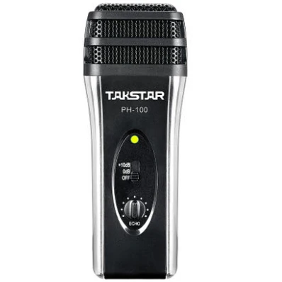 2pcs/Lot Takstar PH100/PH-100 Smartphone K song microphone IOS&ampAndroid OS mobile device with echo anywhere | Электроника