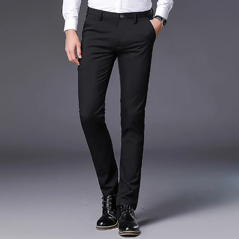 2018 high quality men's classic trousers men's business casual pants ...