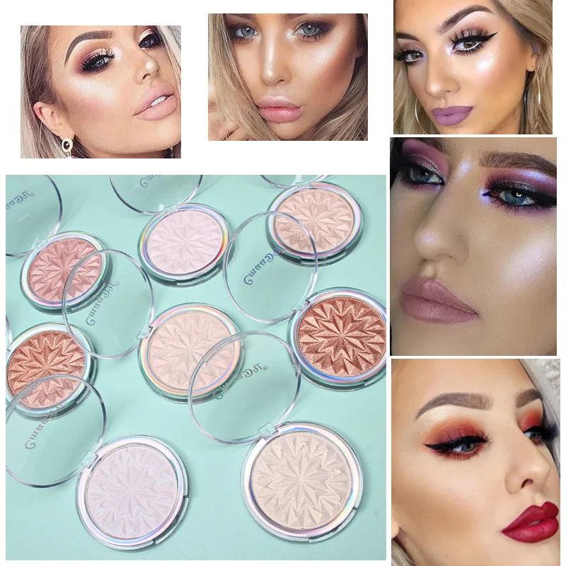 

Highlighter Facial Palette Makeup Glow Face Contour Shimmer Powder Body Base Illuminator Highlight Cosmetics Long Lasting TSLM1