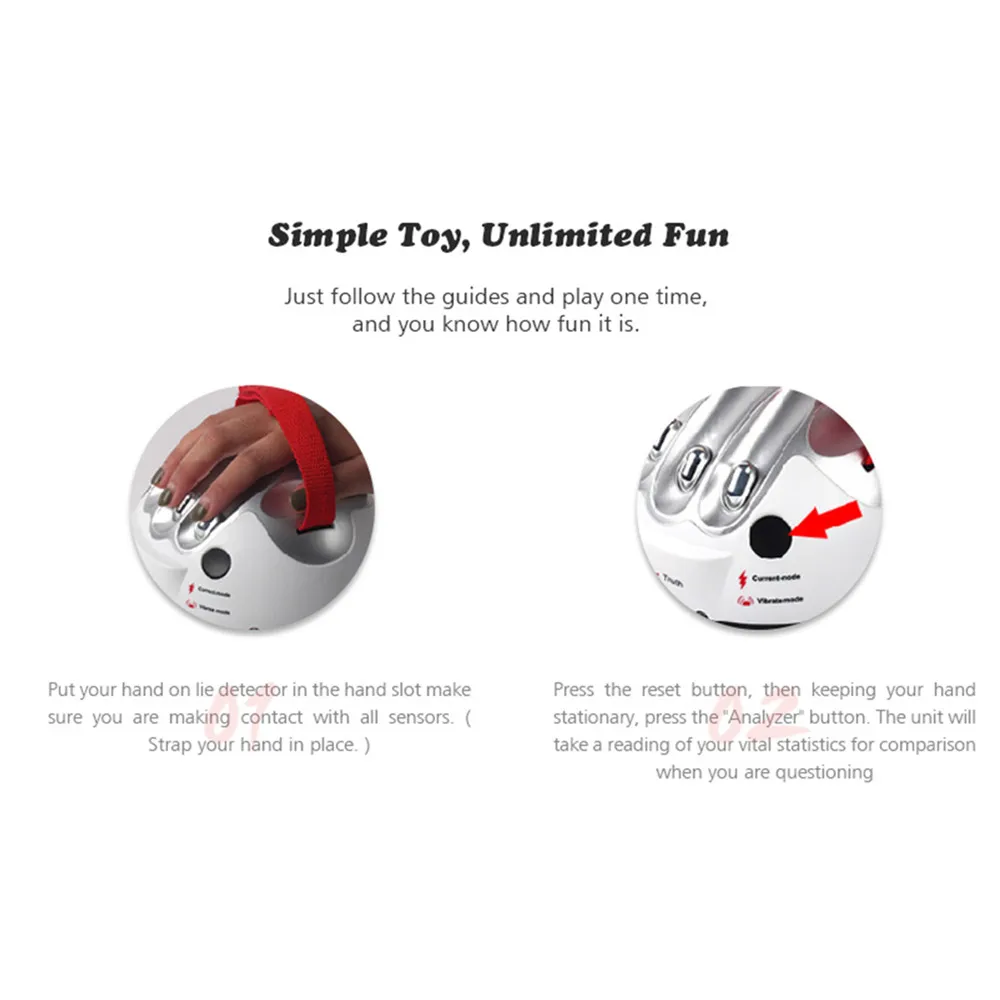 Polygraph Test Tricky Funny Adjustable Adult Micro Electric Shock Lie Detector Shocking Liar Truth Party Game Consoles Gifts Toy Polygraph Test Tricky Funny Adjustable Adult Micro Electric Shock Lie Detector Shocking Liar Truth Party Game Consoles Gifts Toy