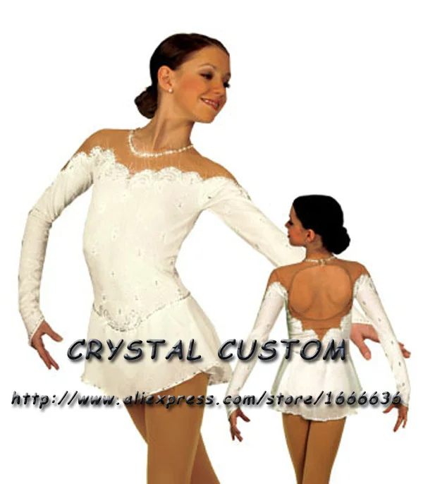 

Hot Selling Ice Skating Dresses For Girls Spandex Graceful New Brand Figure Skating Competition Dress Customized DR2653