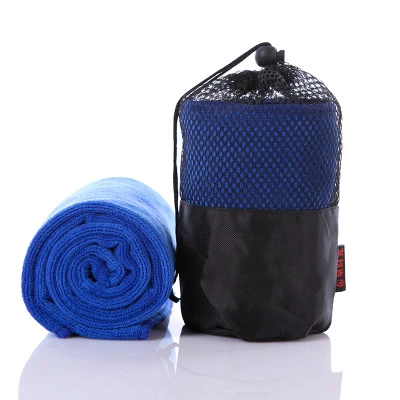 

New 30*100cm Fast Quick Drying Towel Gym Sport Travel Camping Microfiber Cloth with Mesh Bag For Outdoor Sport Towels