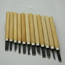 12 шт. профессиональная резьба по дереву долото нож Ручные приборы Набор для основной детальной резьбы по дереву нож