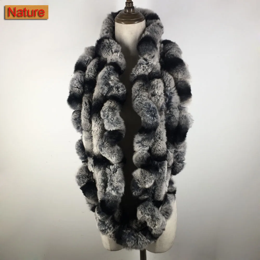 

New arrival Winter womens Real rex Rabbit Fur stole Wrap Muffler loop infinite rex rabbit fur ring scarf shawl neckerchief
