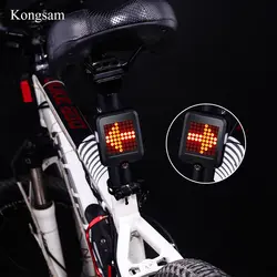 Водостойкий велосипедный задний фонарь беспроводной 64 светодиодный лазерный USB Перезаряжаемый велосипед Велоспорт Предупреждение