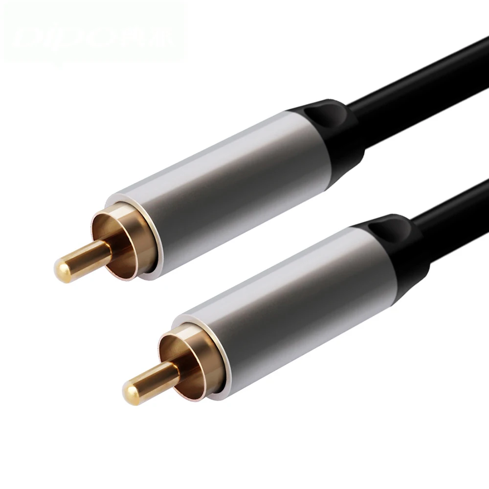 1 шт. Новый RCA стерео кабель короткий двойной 2 x штекер мужской аудио цифровой и