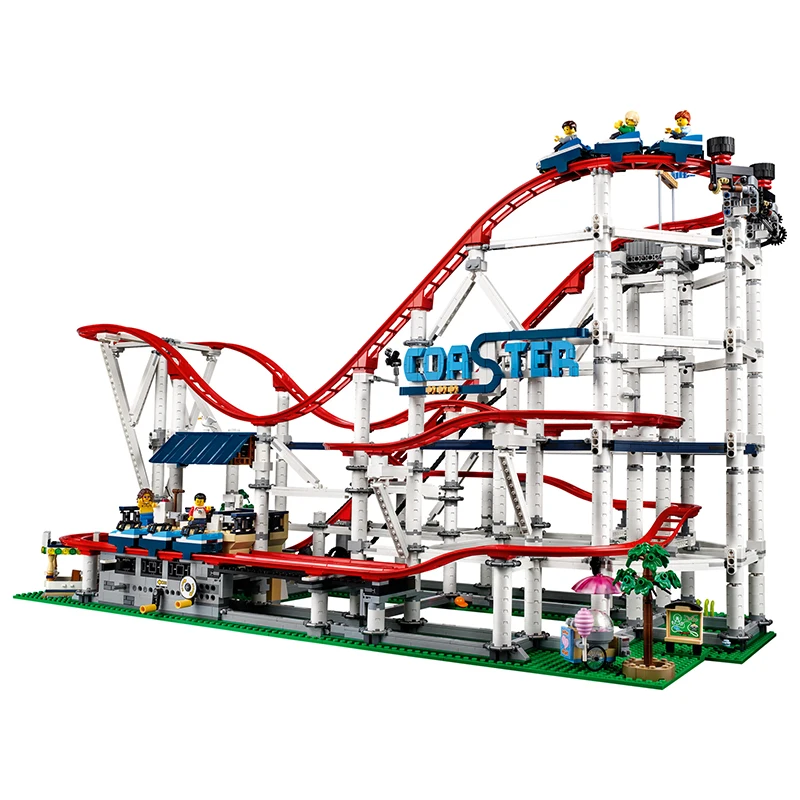 

Lepin 15039 Legoing City Roller Coaster Creator 4619Pcs 10261 Assemblage Buidling Blocks Kids Toys Legoings Friends LEPIN
