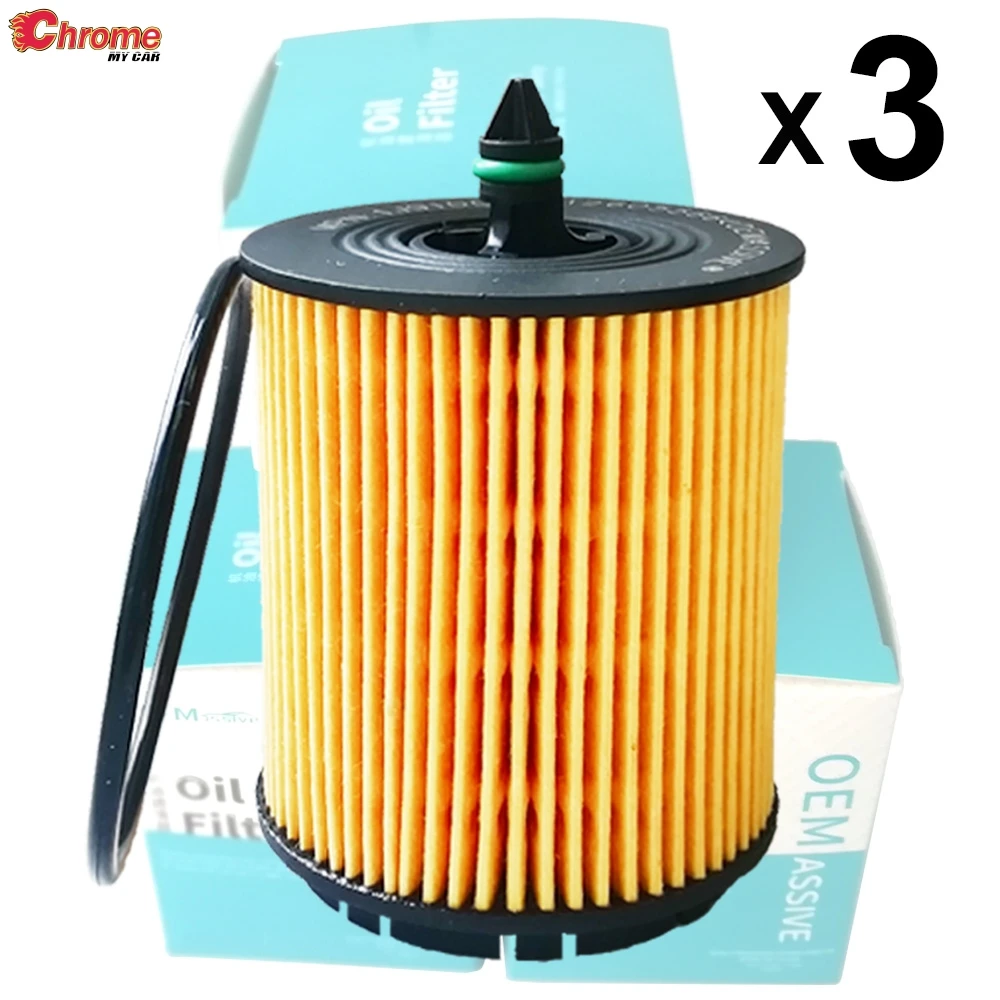 

Three(3) Oil Filters 12605566 For Alfa Romeo Spider Buick Regal Cadillac Chevrolet Malibu Fiat GMC Terrain Alero Opel Astra Saab