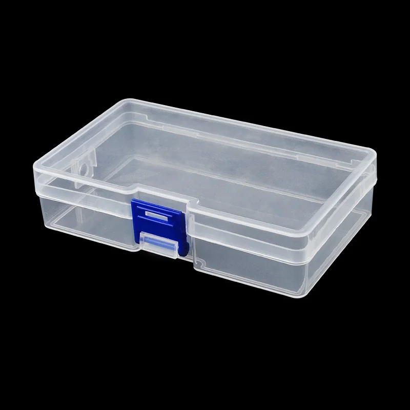 

Mini Transparent Rectangle Nail Art Storage Box Display Case for Jewelry Beads Pills Nails Tips Portable Nail Art Equipment Tool