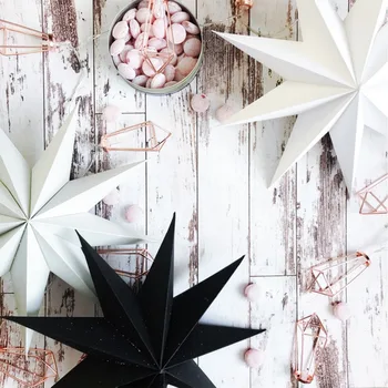 

1pc DIY Nine Angles Paper Star Hanging Christmas Lantern Home Party Decoration Craft wedding Christmas Decoration