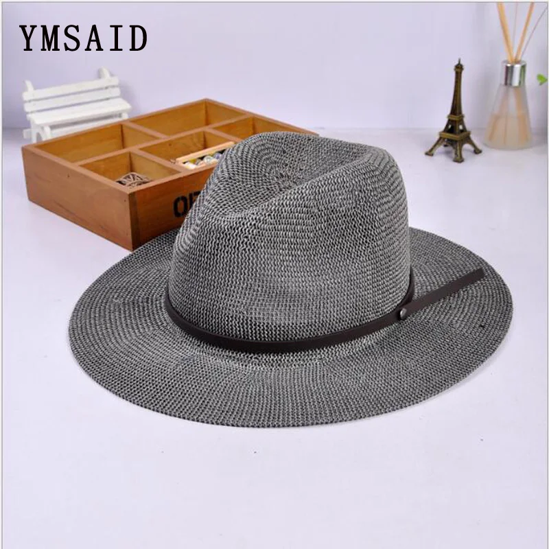 2019 جديد بلون حزام مشبك قبعات من القش تنفس للجنسين واسعة حافة قبعة بواقٍ للشمس النساء Chapeu سترو جاز القبعات الصيف شاطئ كاب 2019 جديد بلون حزام مشبك قبعات من القش تنفس للجنسين واسعة حافة قبعة بواقٍ للشمس النساء Chapeu سترو جاز القبعات الصيف شاطئ كاب