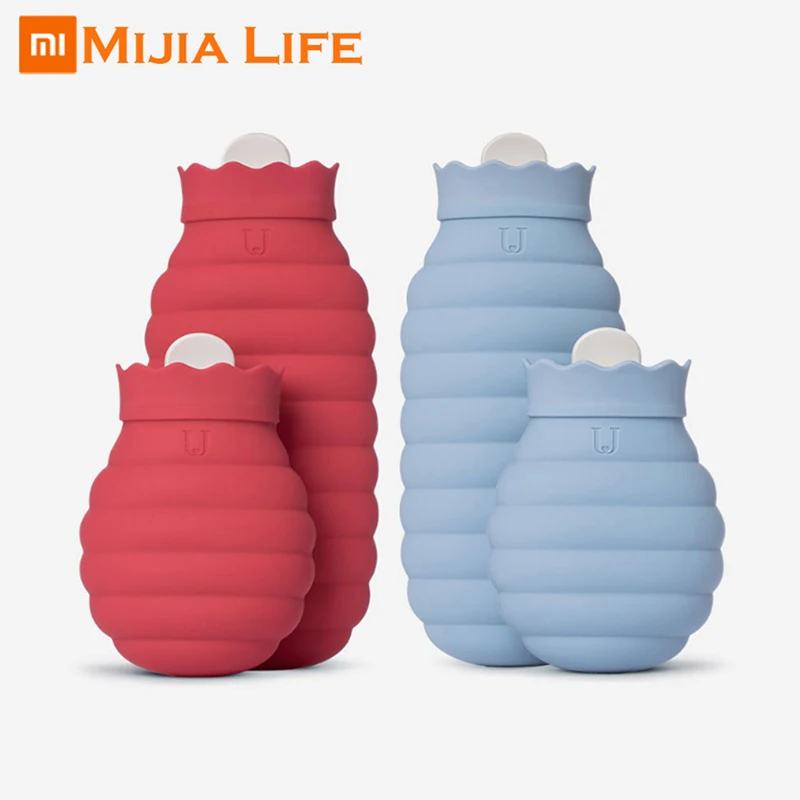 

Original Xiaomi Microwave Silicone Hot Water Bottle Foldable 3minutes Fast Heat Safety Leakproof Hot Water Bag For Winter Trave