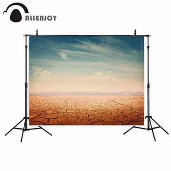 

Allenjoy vinyl photocall photographic desert landscape dry wasteland natural desolate dry photographic background for photos