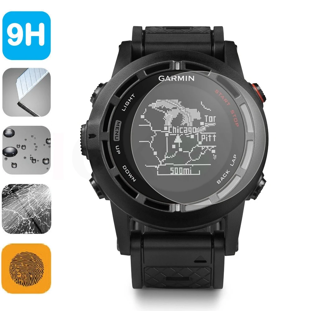 Закаленное защитное стекло 9H для ЖК экрана защитная пленка Garmin Fenix2 / Tactical X Fenix 2 F2
