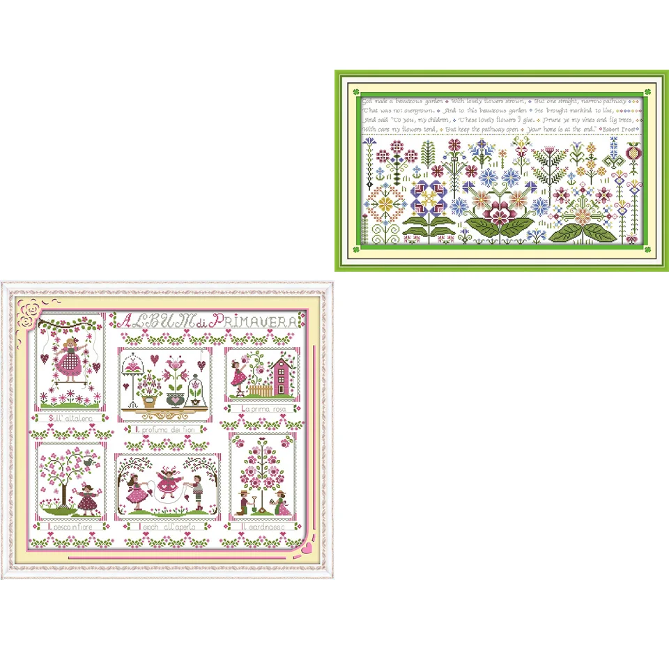 Joy sunday Cross Stitch DIY Kits Counted printed canvas DMC 14CT 11CT