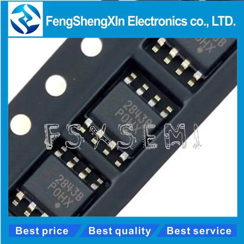

10pcs/lot UC2843 2843B UC2843B UC2843BD1R2G SOP-8 High Performance Current Mode Controllers