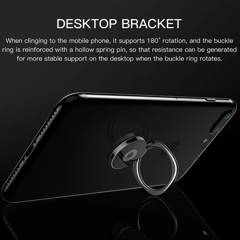 360 Degree Metal Finger Ring Holder For iPhone XS 8 For Samsung Phone Ring Mobile Phone Holder Stand For Car Phone Holder Stand