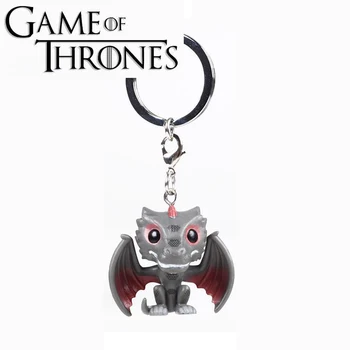 

Game of Thrones Drogon & JON SNOW action Figure toys doll Collection Model Pocket PVC Cute with keychain gift for children