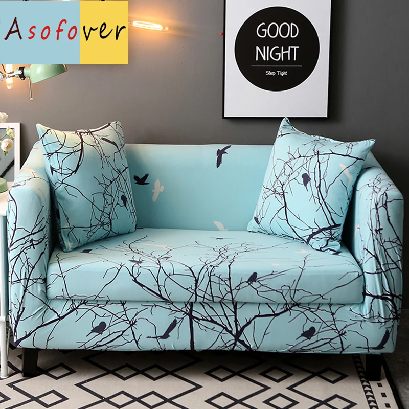 

1PC Asofover Sofa Covers For Living Room Slipcover Sofa Cover Elastic Corner Sofa Cover Cotton Cushion Covers For Sofa