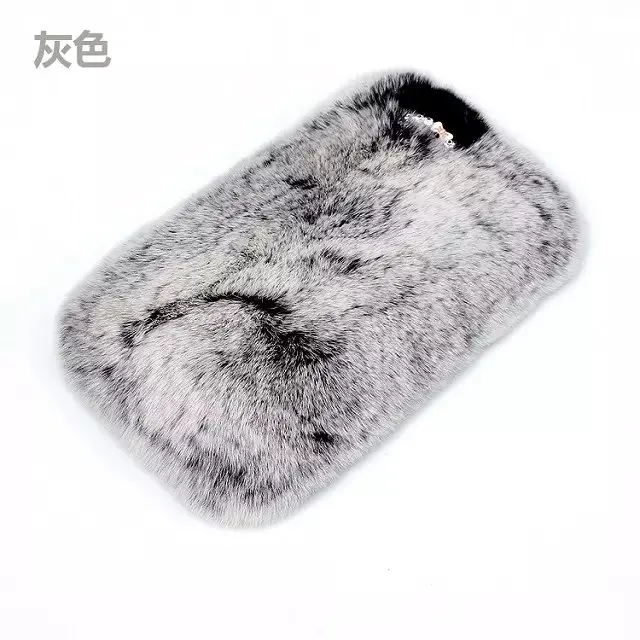 Without ear tail 7 Чехол с кроличьим мехом и пандой для samsung galaxy A90, 5G,, A7, A8 plus, s9 plus, A40, A50, A70, милый мультяшный теплый Пушистый Плюшевый чехол - Цвет: Without ear tail 7