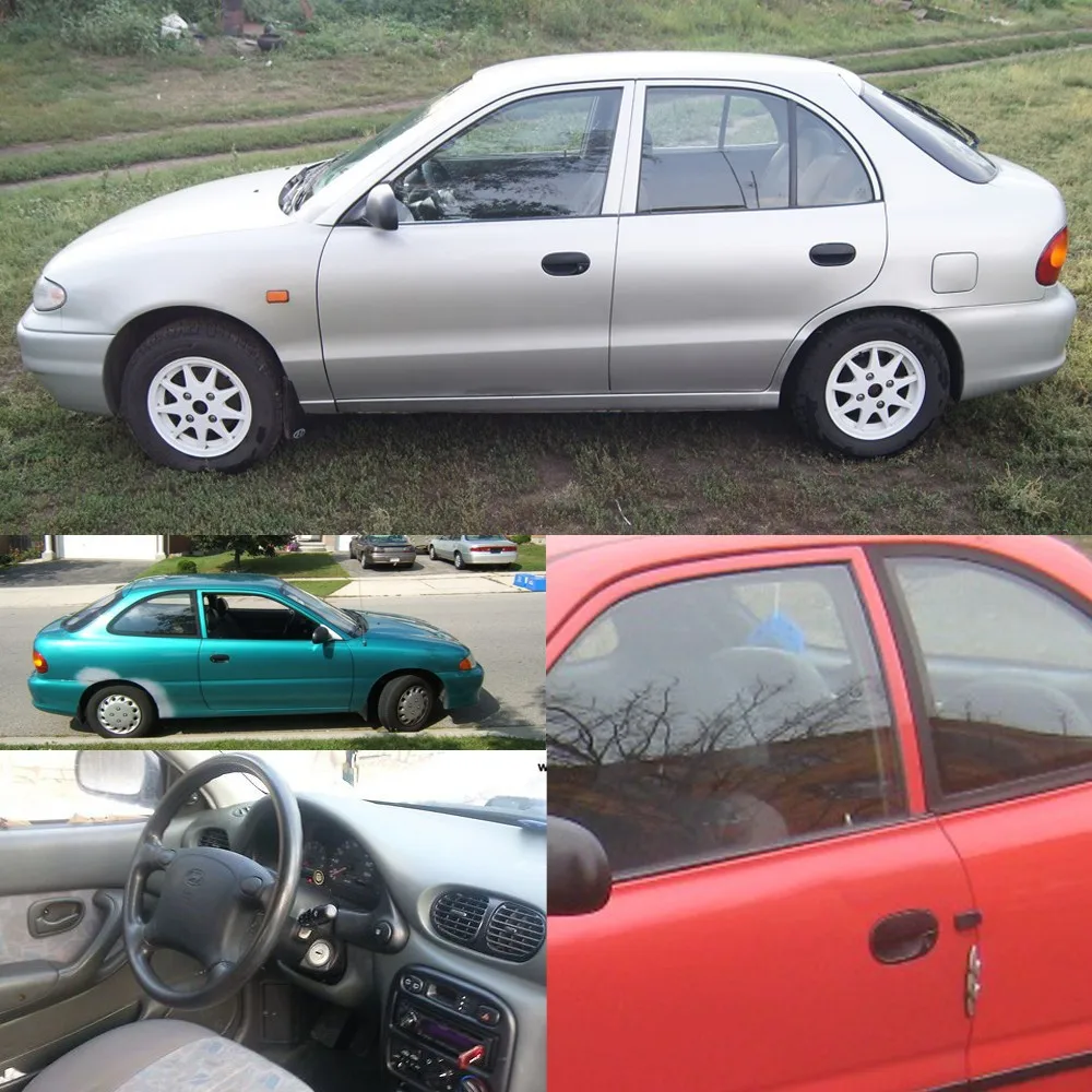 1 пара, наружные двери с жалюзийными решётками ручка для HYUNDAI ACCENT 1995 1996 1997 1998 1999 OEM: 82650-22000 82660-22000