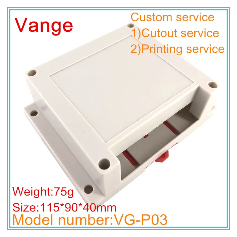 1 шт./партия форма сделанная din-рейка распределительная коробка 115*90*40 одна сторона мм дизайн корпус из АБС-пластика Корпус для устройства поддержки питания