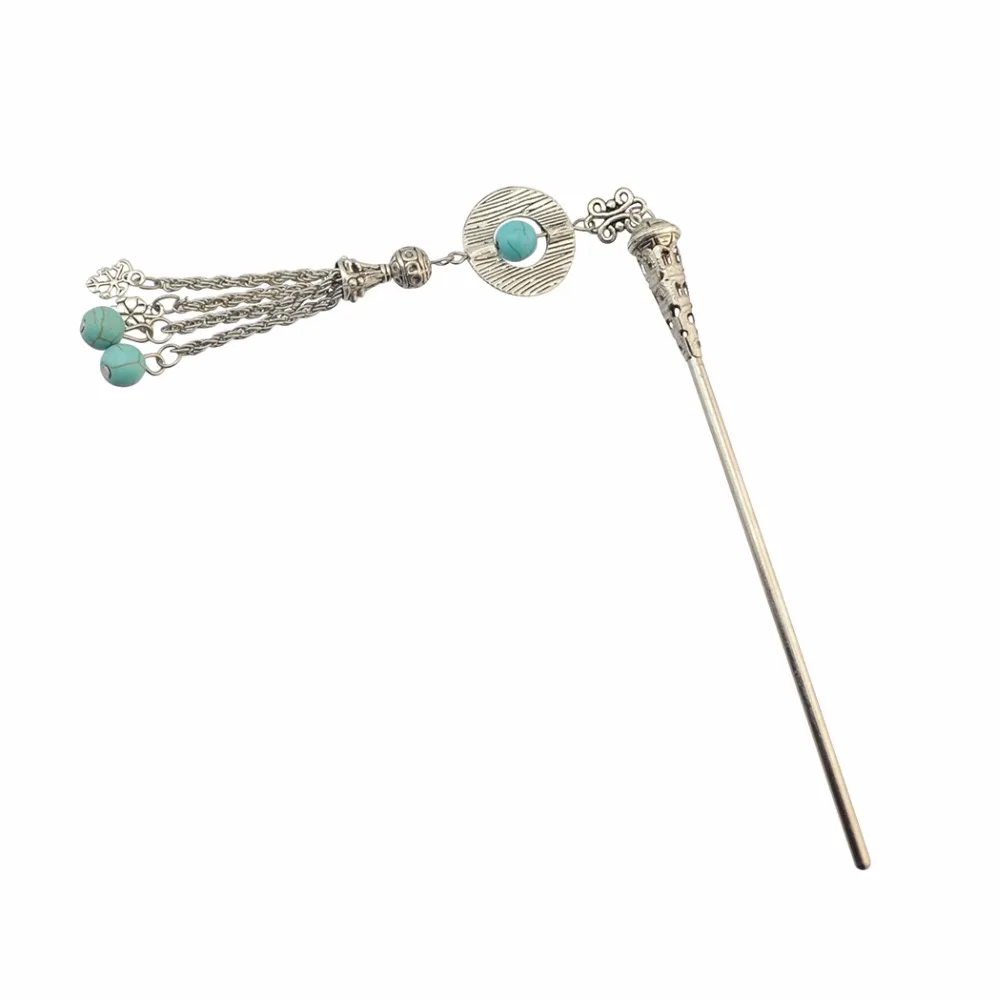 

New Silver Vintage Hair Sticks 3 Styles Headbands For Women Elegance Lady Hairpins Fashion Alloy Hair Clip Hair Accessories
