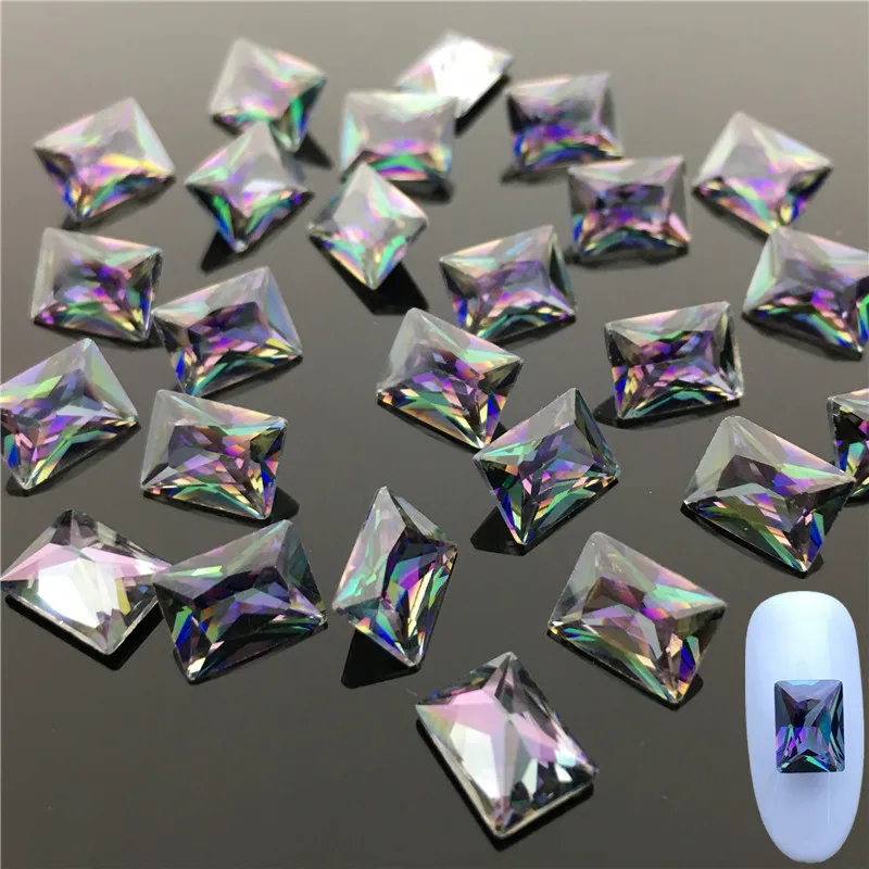Fashion 3D Nail Art Crystal Hot Drill High Quality Glamour Diamond Rhinestone Dip Shape Decoration | Дом и сад