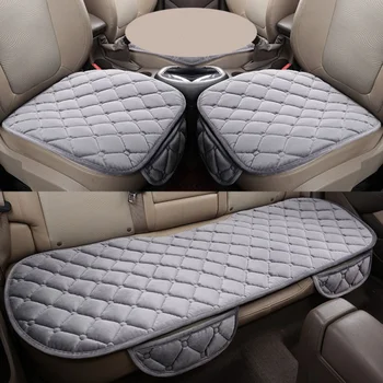 

Winter Car Seat Cover Front Rear Plush Cushion Breathable Protector Mat Pad Car Accessories Universal Size