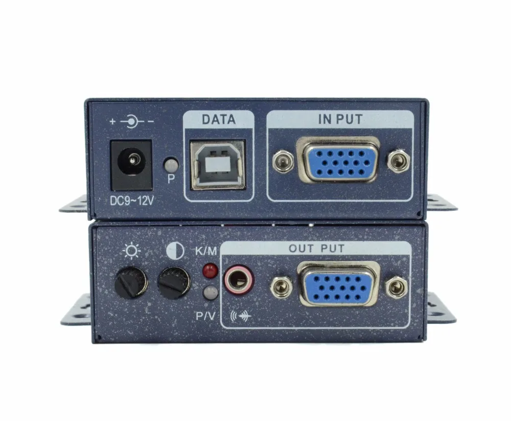 LINK-MI LM-K101TRU 100 м USB KVM удлинитель VGA и USB по Cat5e/6 кабель UTP HD дальность передачи сигнала Лупа 100 метров