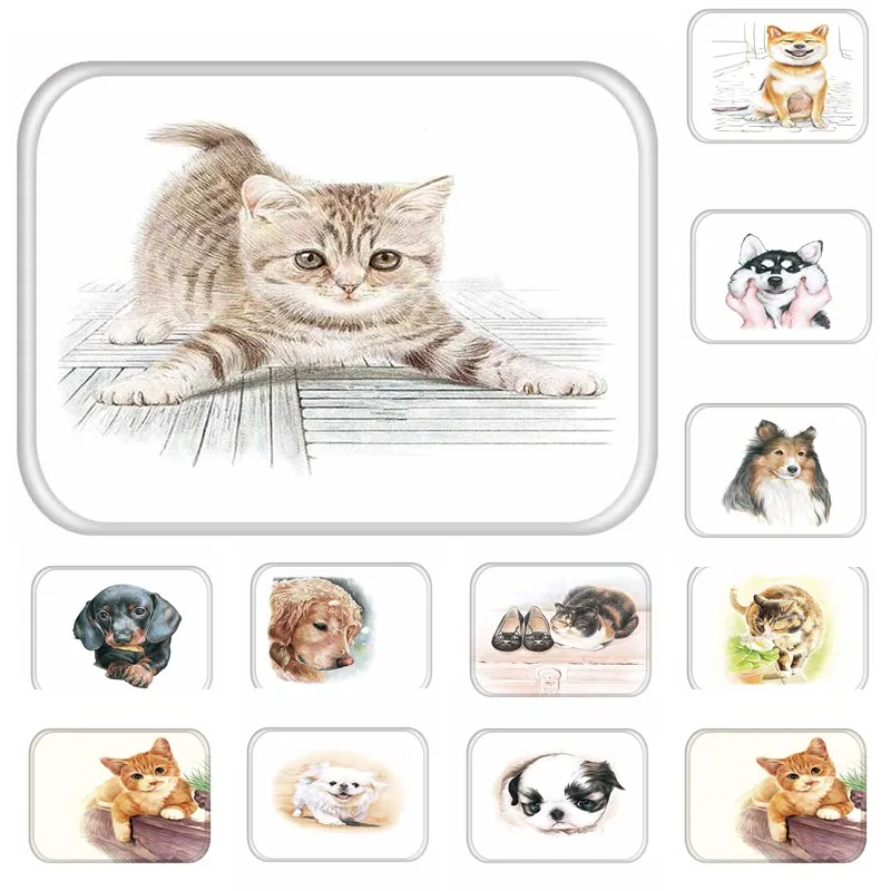 1pcs 40*60cm Cats Dog Pattern Anti-Slip Suede Carpet Door mats doormat Outdoor Kitchen Bathroom Living room Floor Mat Rug 48179 1pcs 40*60cm Cats Dog Pattern Anti-Slip Suede Carpet Door mats doormat Outdoor Kitchen Bathroom Living room Floor Mat Rug 48179