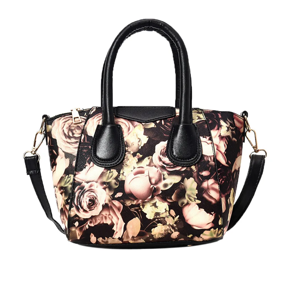 

Luxury Lady Design Flap Women Chain Shoulder Satchel bags Flower Butterfly Printed Shoulder Bag Simple Leisure 2019