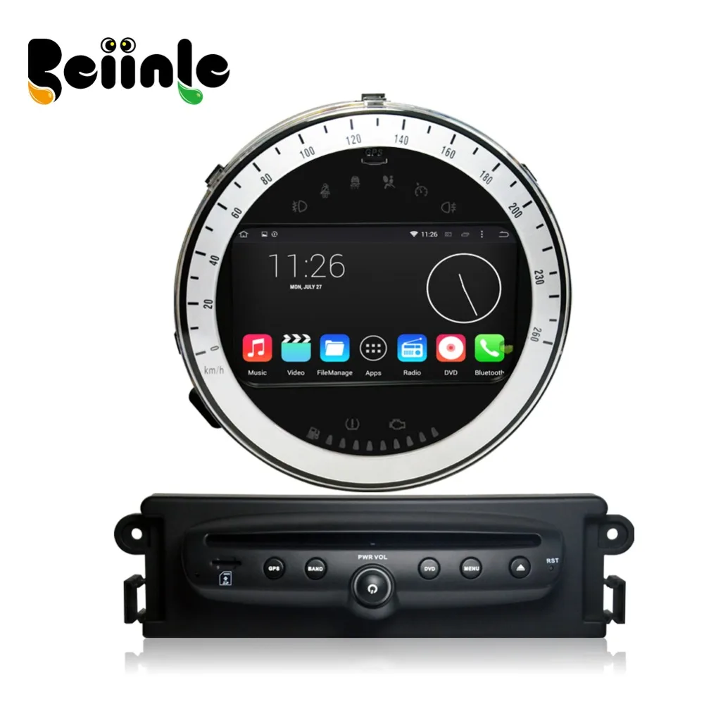 

Beiinle 7" 2 Din Android quad core 1024*600 16G touch screen stereo GPS navigation DVD radio player for Mini Cooper 2011-2013