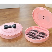 Милый трехуровневый контейнер для хранения ресниц, чехол для переноски, акриловый дорожный контейнер для ресниц, органайзер, розовый, без зеркала